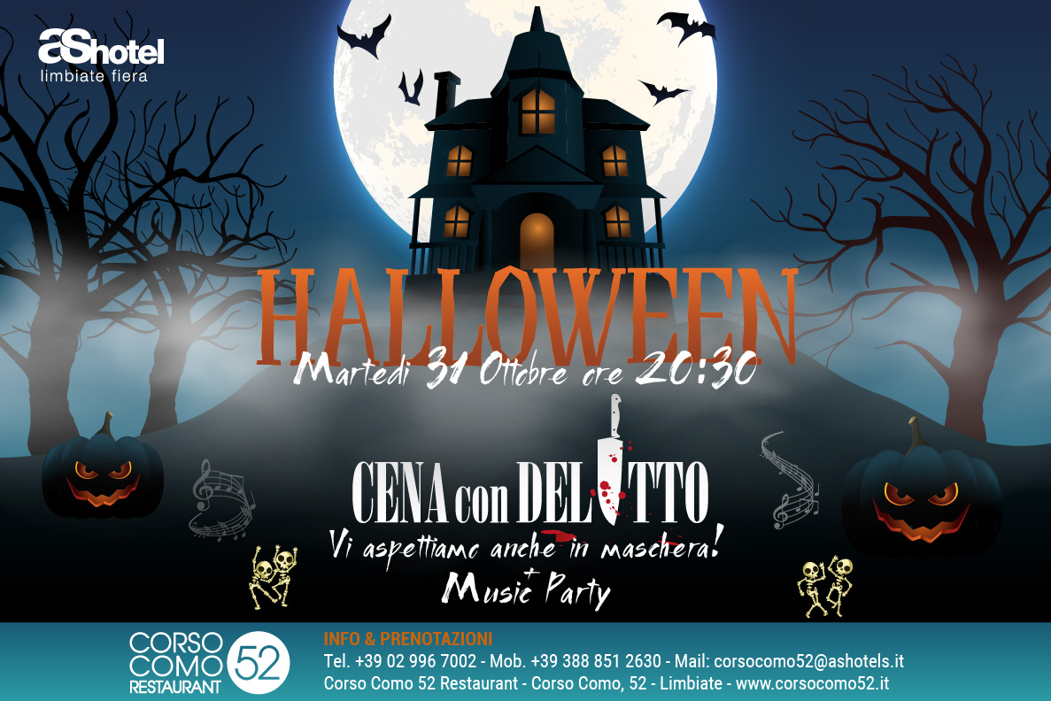 Halloween 2023 – Cena con Delitto & Music party
